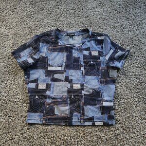 True Religion Mesh Jean Pocket Tee
